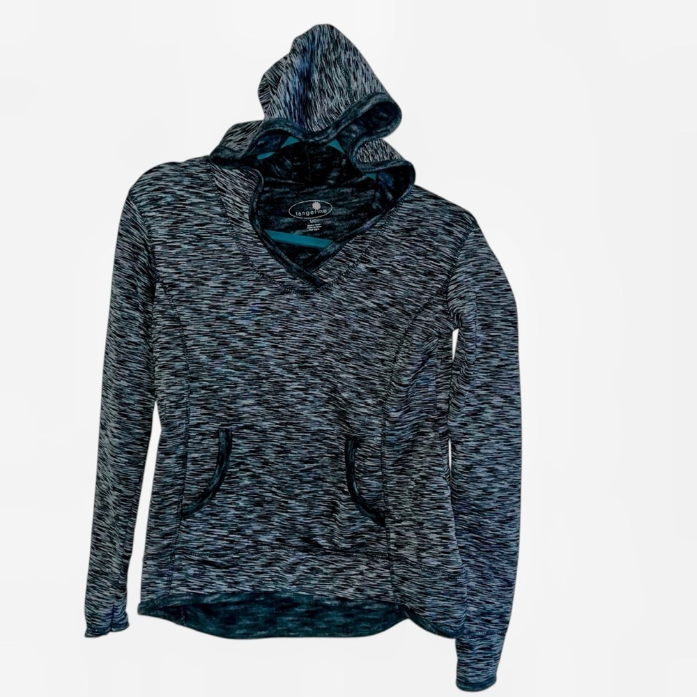 Tangerine Women's Heathered Gray Hoodie S Small
